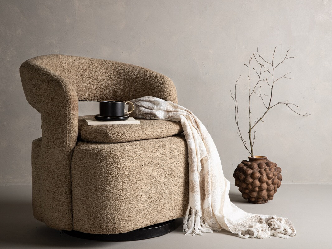 Fotelis Dallas 3170 (Smėlinė + Juoda)