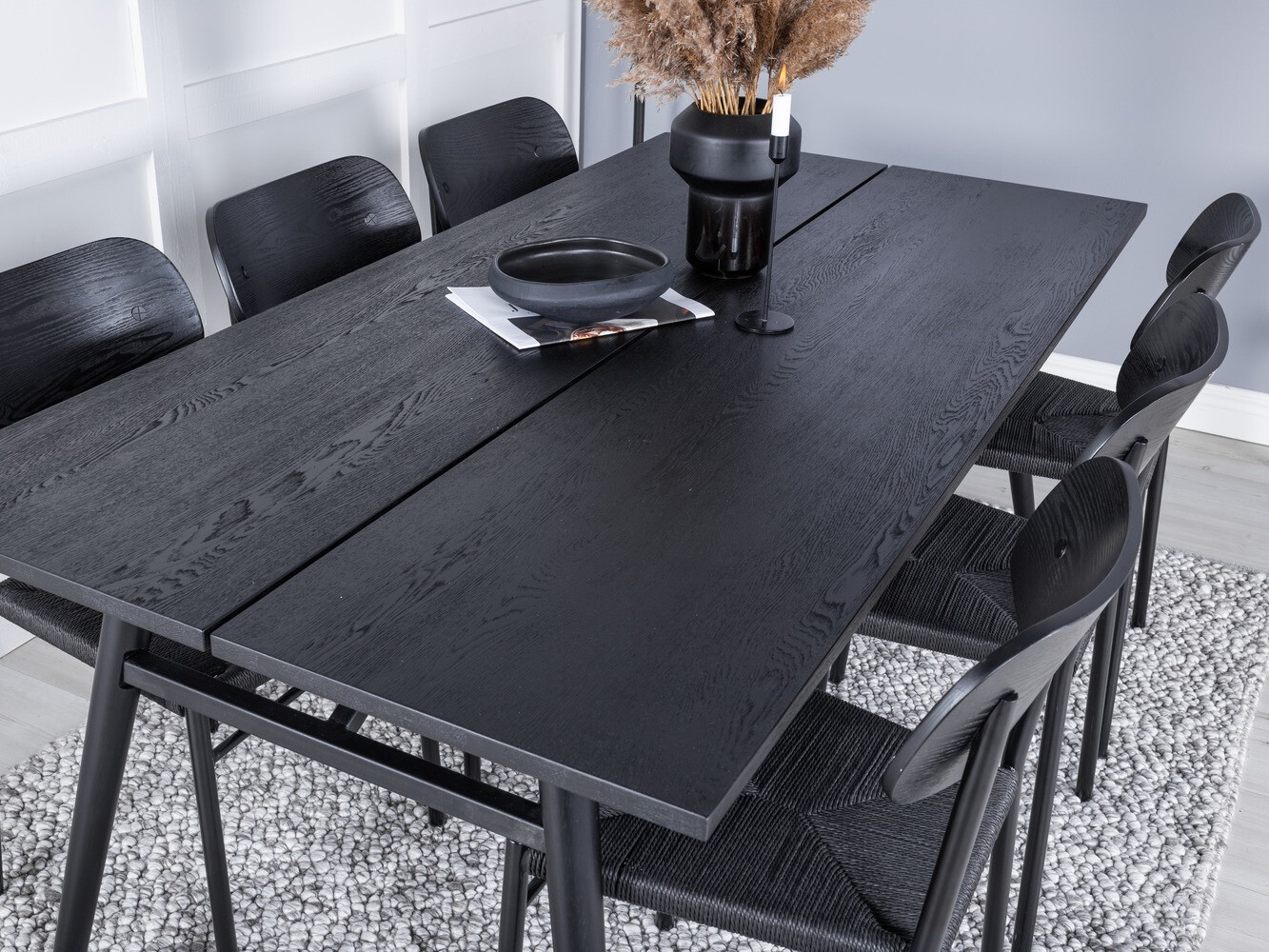 Valgomojo komplektas Dallas 1785 (Juoda)