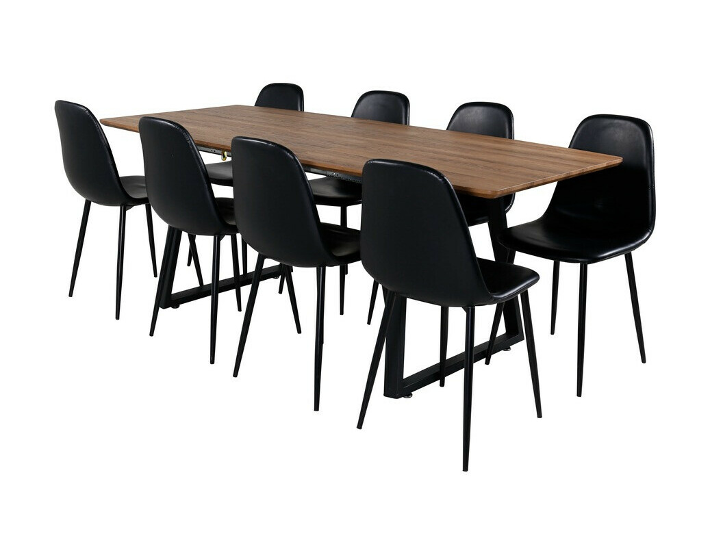 Valgomojo komplektas Dallas 331 (Juoda)