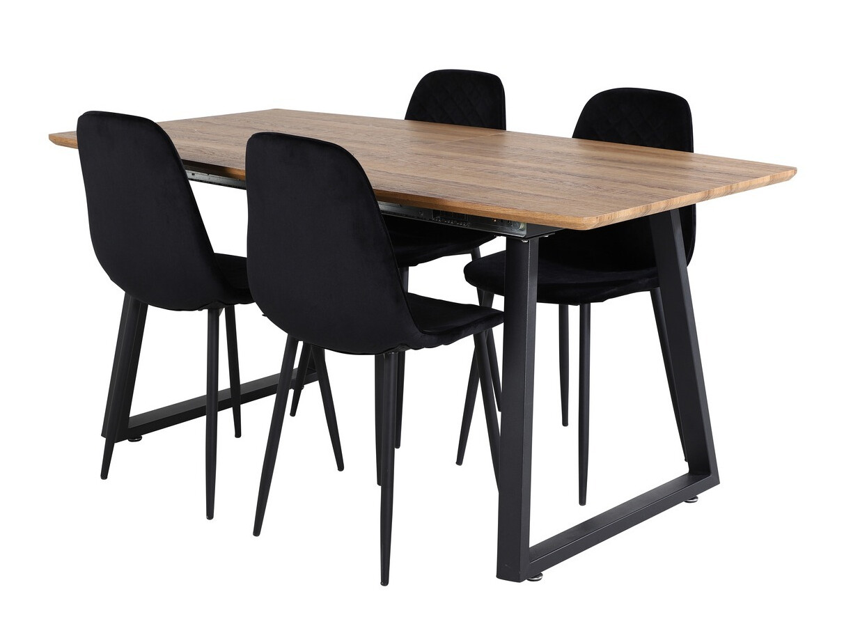 Valgomojo komplektas Dallas 336 (Juoda)
