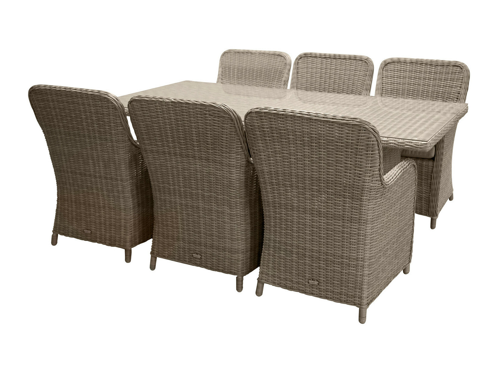 Stalo ir kėdžių komplektas Dallas 2201 (Šviesi ruda + Smėlinė)