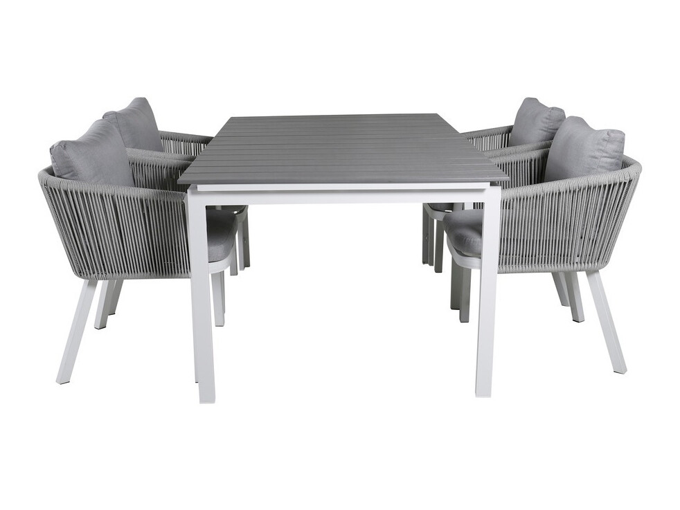 Lauko stalas Dallas 665 (Pilka + Balta)