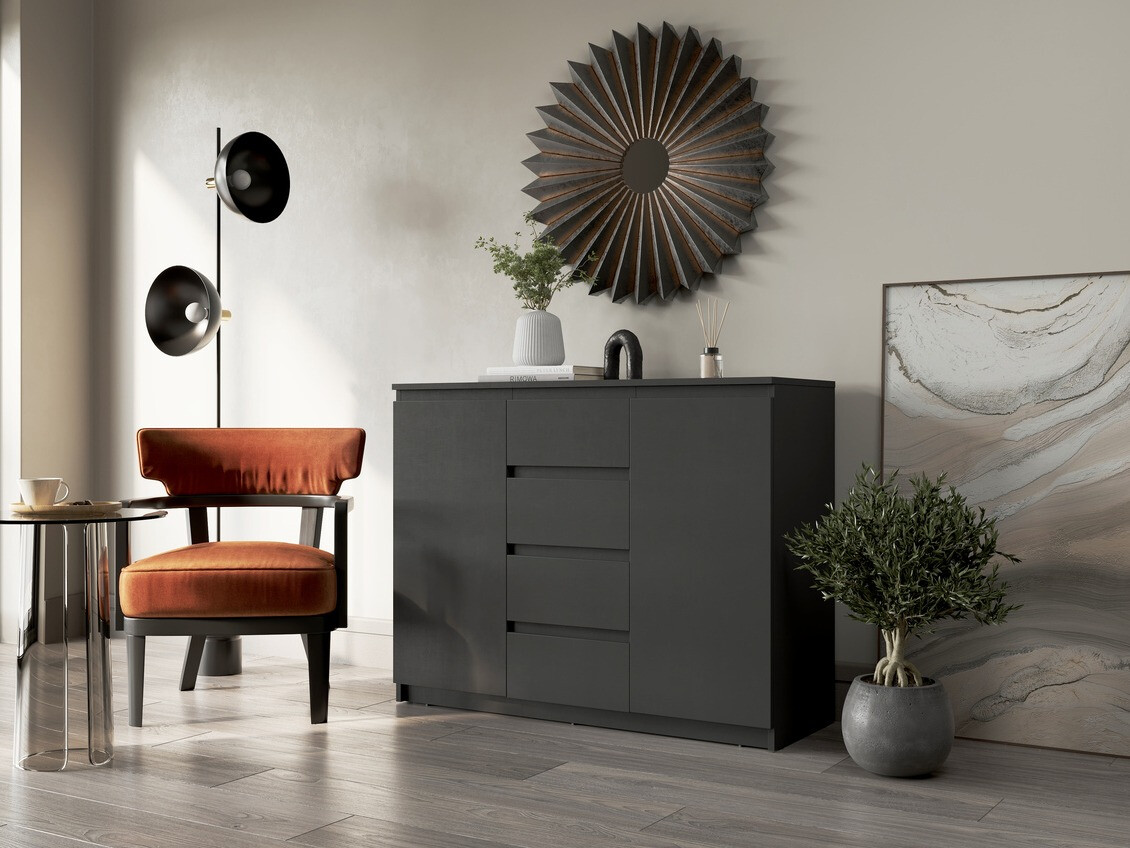 Komoda Cirdelu 105 (Juoda)