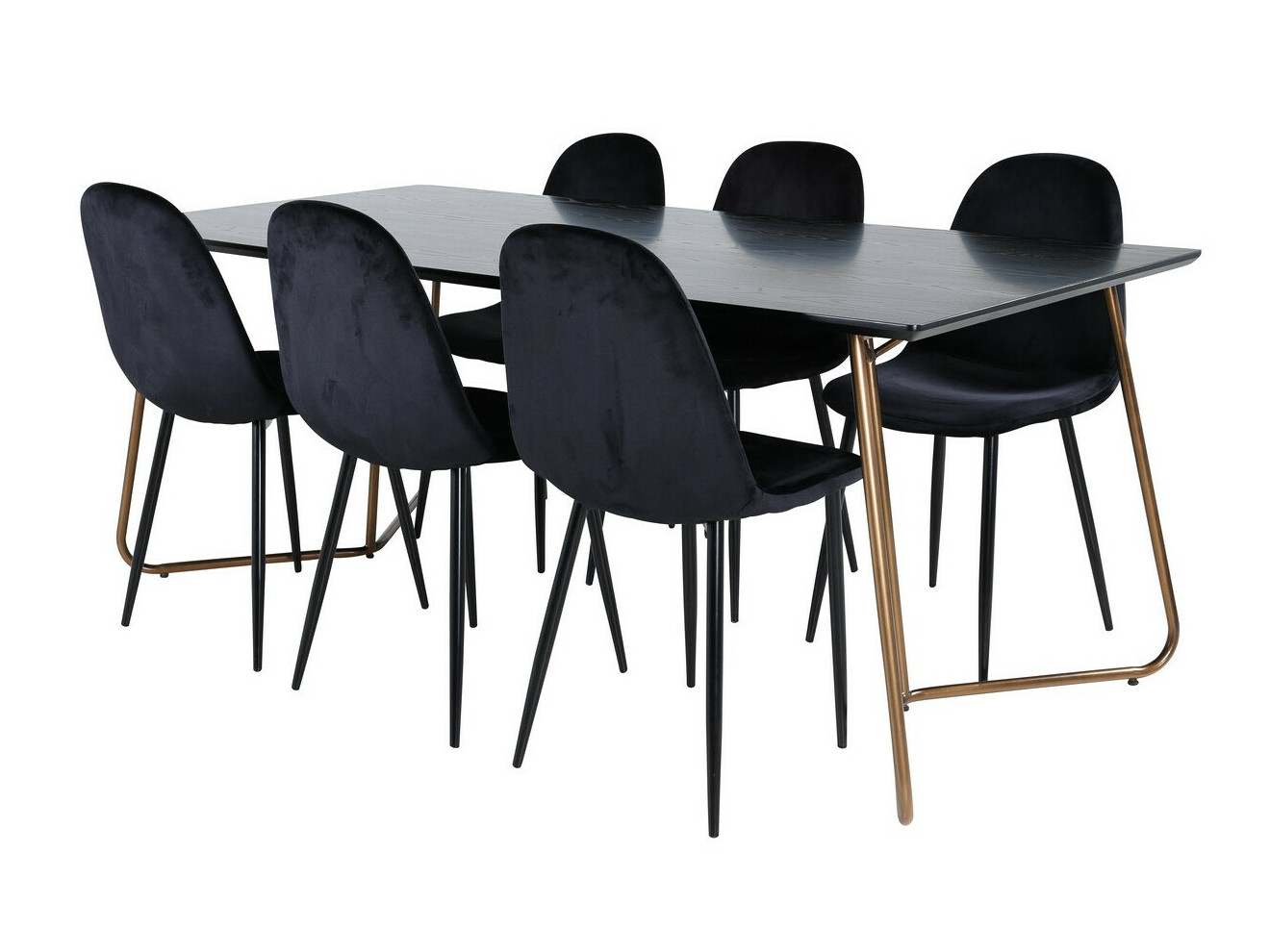 Valgomojo komplektas Dallas 2713 (Juoda)