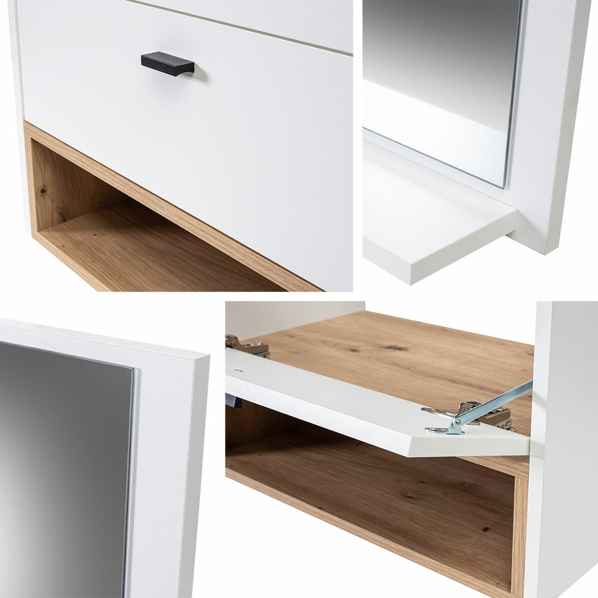 Vonios komplektas Velum II (Balta + Artisan ąžuolas)