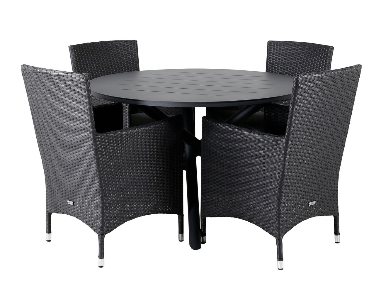 Lauko fotelis Dallas 739 (Juoda + Pilka)