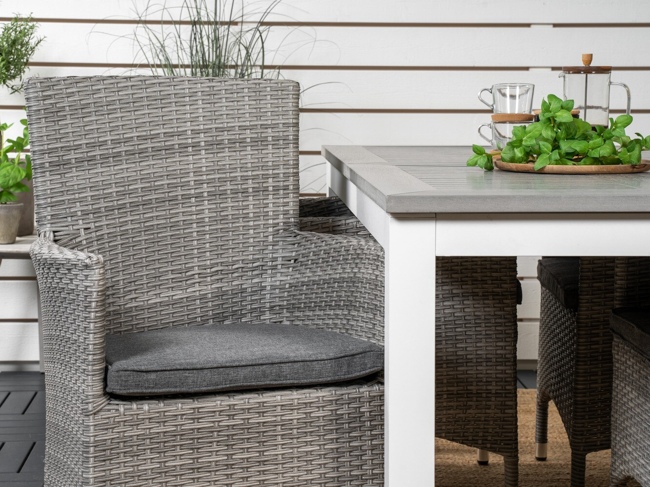 Lauko fotelis Dallas 739 (Pilka)