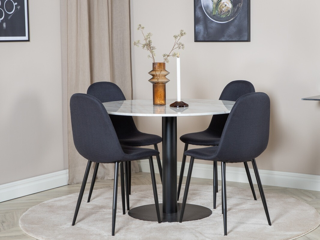 Valgomojo komplektas Dallas 1613 (Juoda)