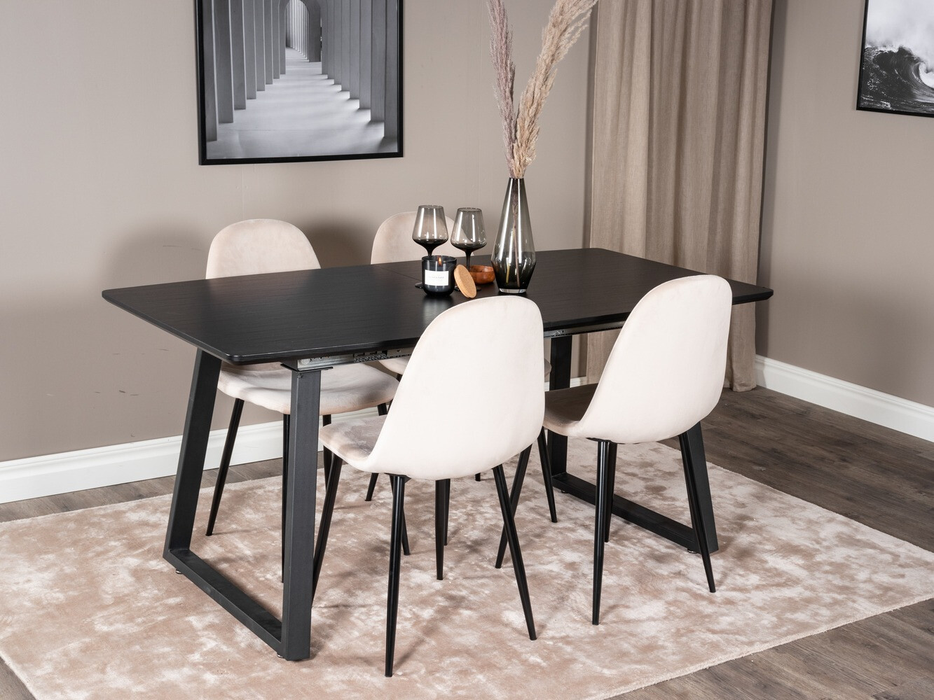 Valgomojo komplektas Dallas 1616 (Smėlinė)