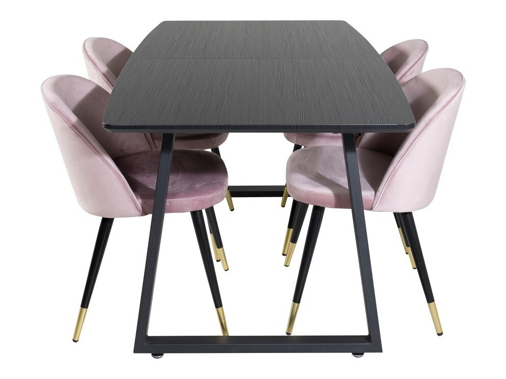 Valgomojo komplektas Dallas 1631 (Rožinė)