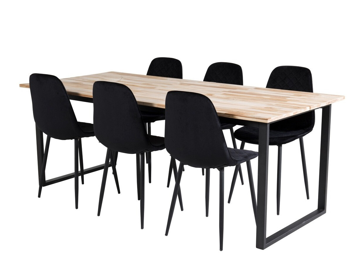 Valgomojo komplektas Dallas 1645 (Juoda)