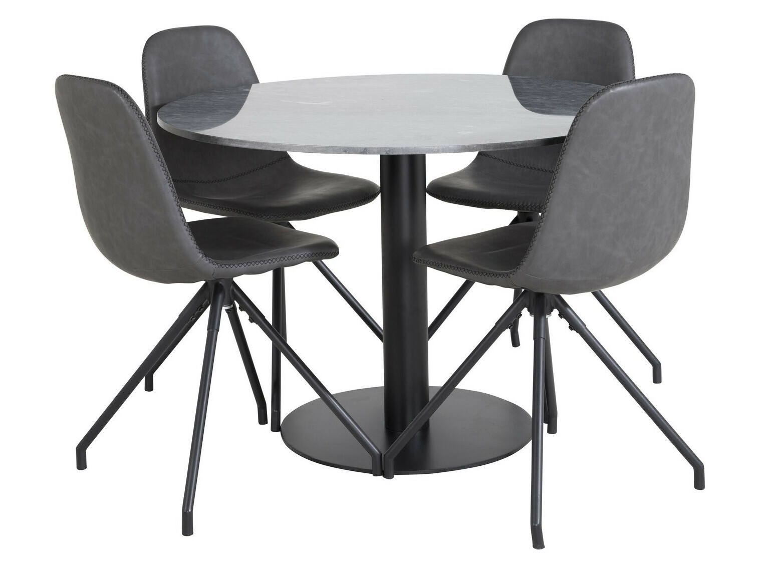 Valgomojo komplektas Dallas 2629 (Juoda)