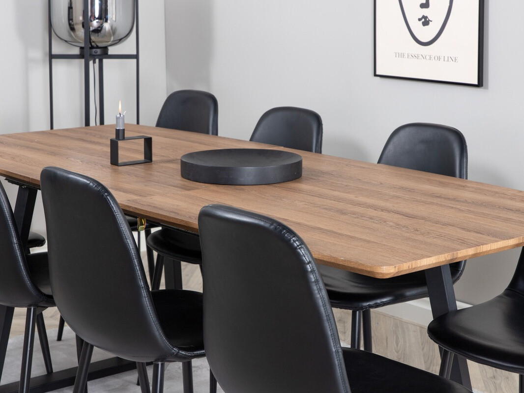 Valgomojo komplektas Dallas 331 (Juoda)