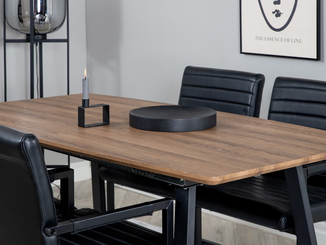 Valgomojo komplektas Dallas 337 (Juoda)