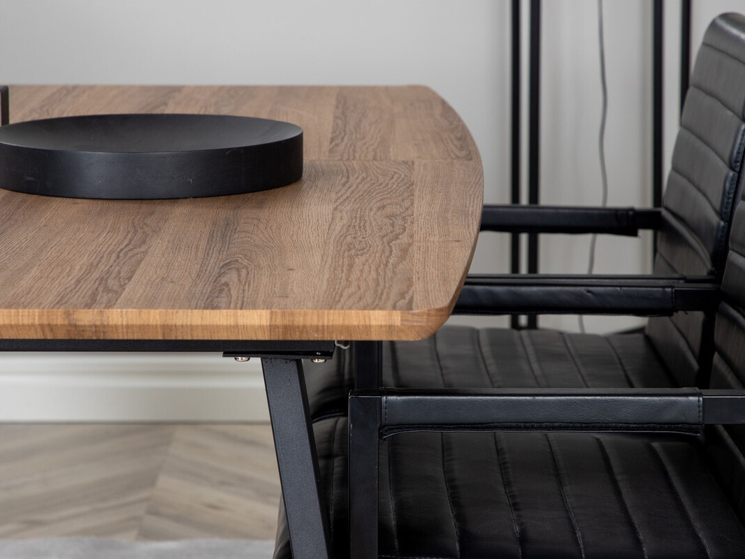 Valgomojo komplektas Dallas 337 (Juoda)