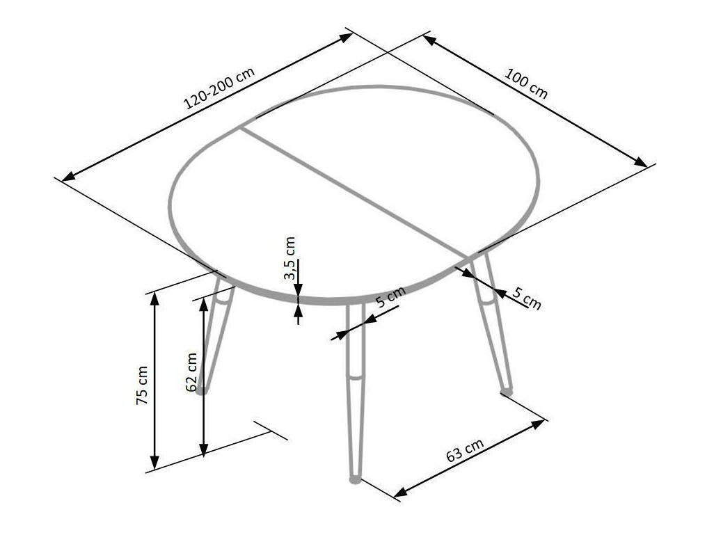 Valgomojo komplektas Houston Humus