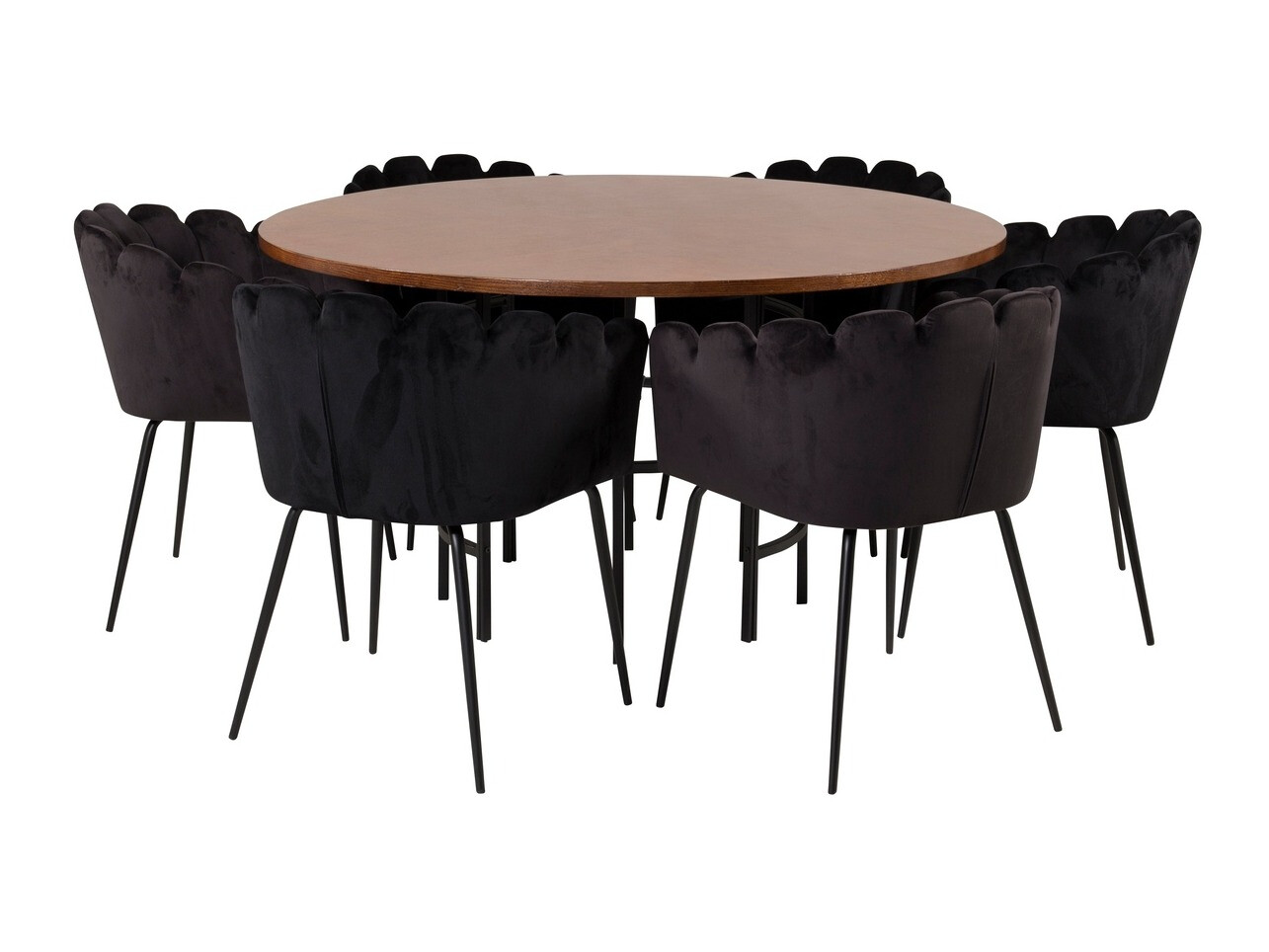 Valgomojo komplektas Dallas 311 (Juoda)