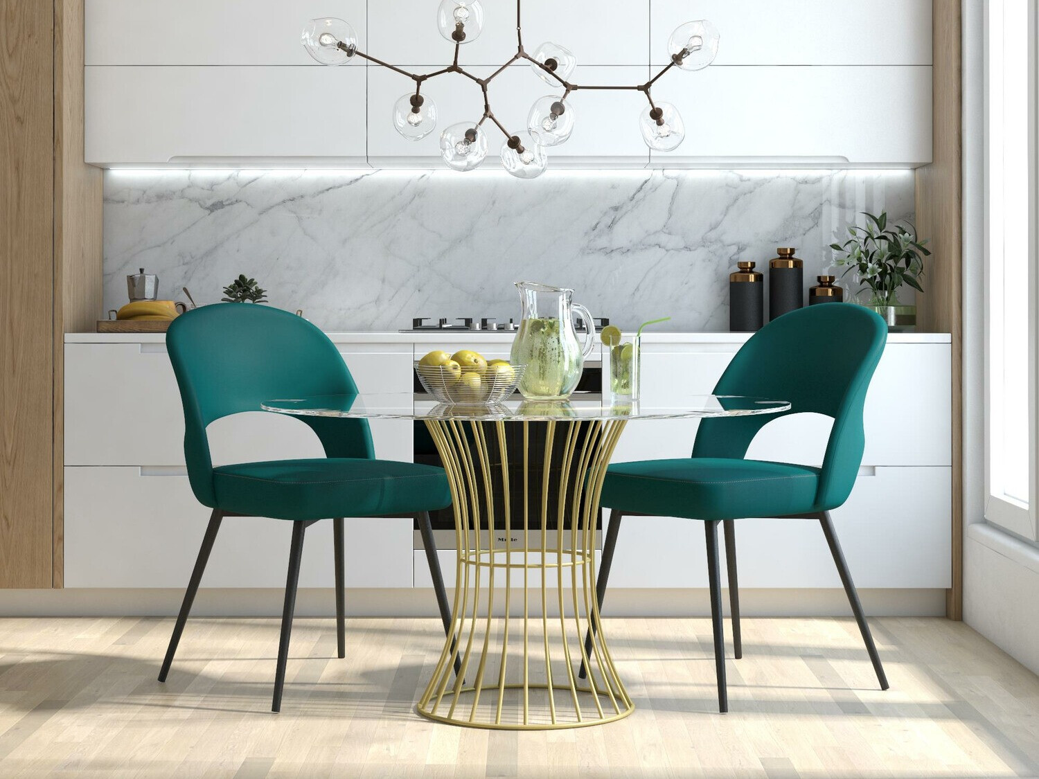 Kėdė CosmoLiving by Cosmopolitan 126 (Juoda + Žalia)