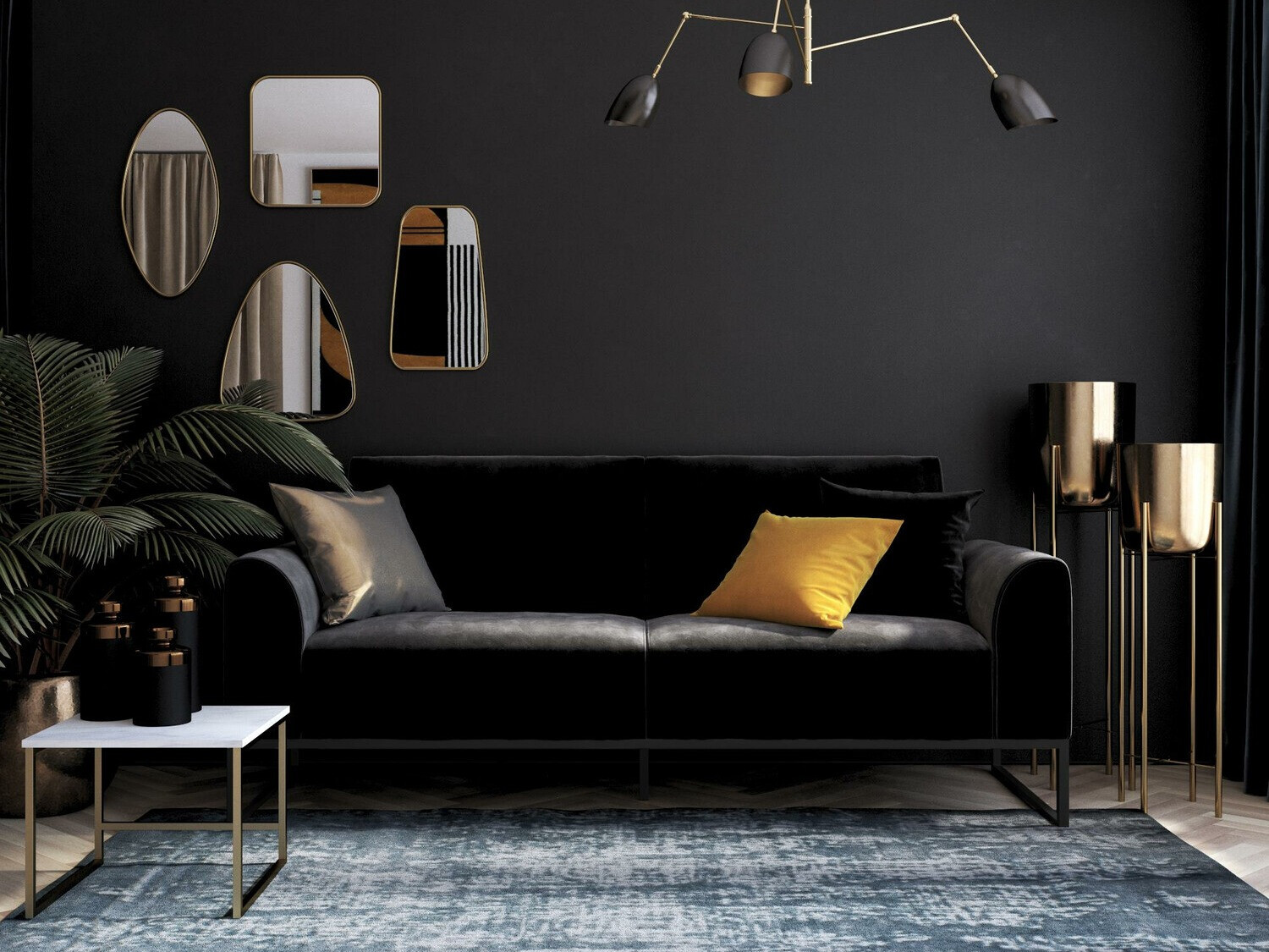 Sofa lova Tulsa 709 (Juoda)