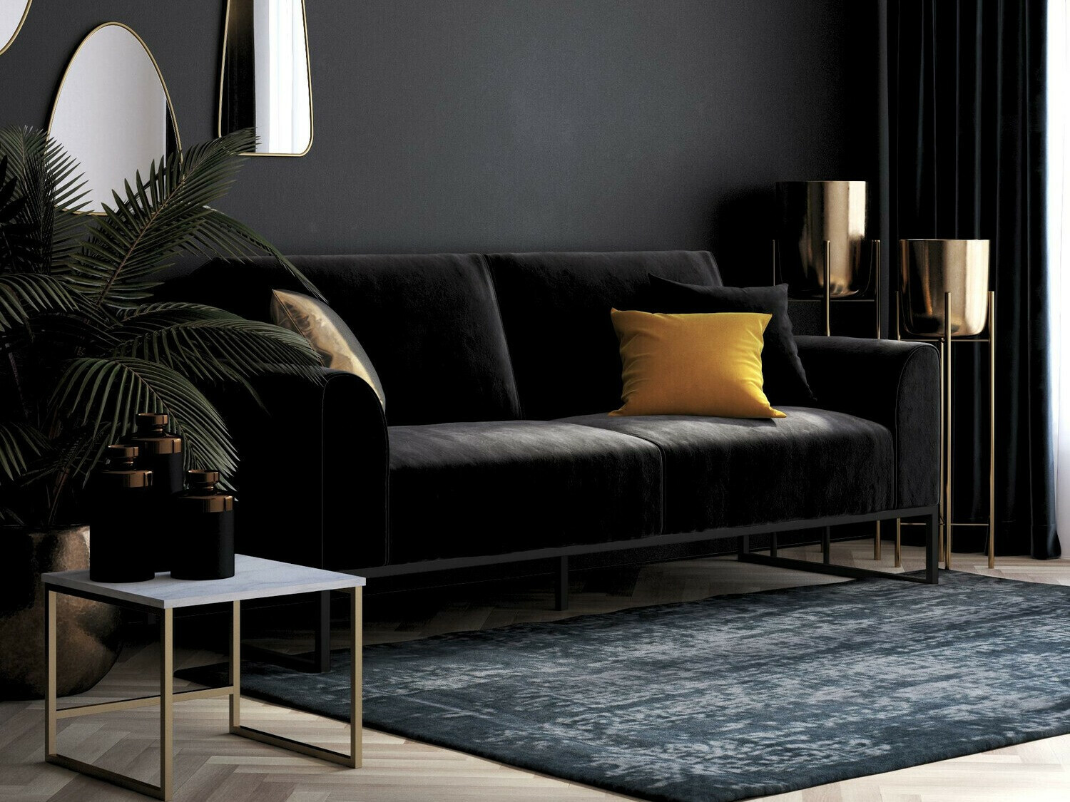 Sofa lova Tulsa 709 (Juoda)