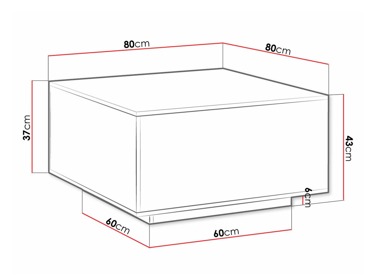 Žurnalinis staliukas Avimora 111 (Graikinis riešutas)