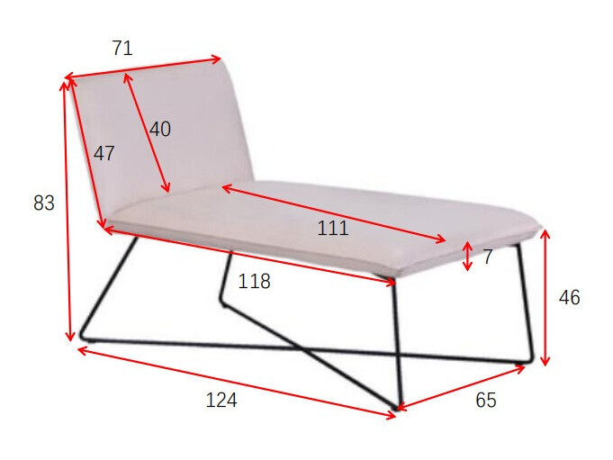 Kušetė Dallas 3192