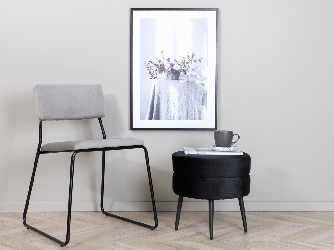 Kėdė Dallas 2613 (Šviesi pilka + Juoda)