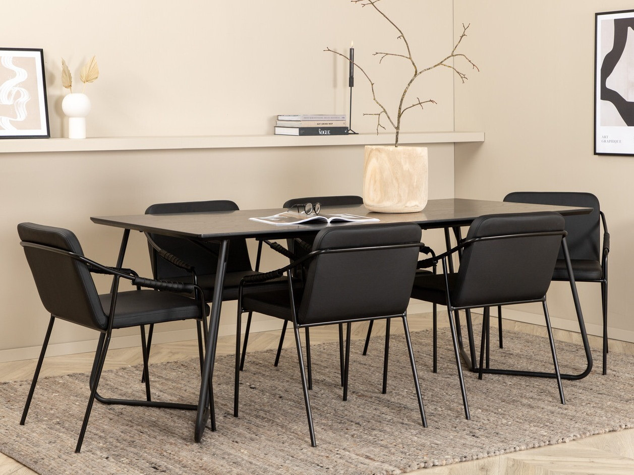 Valgomojo komplektas Dallas 2720 (Juoda)