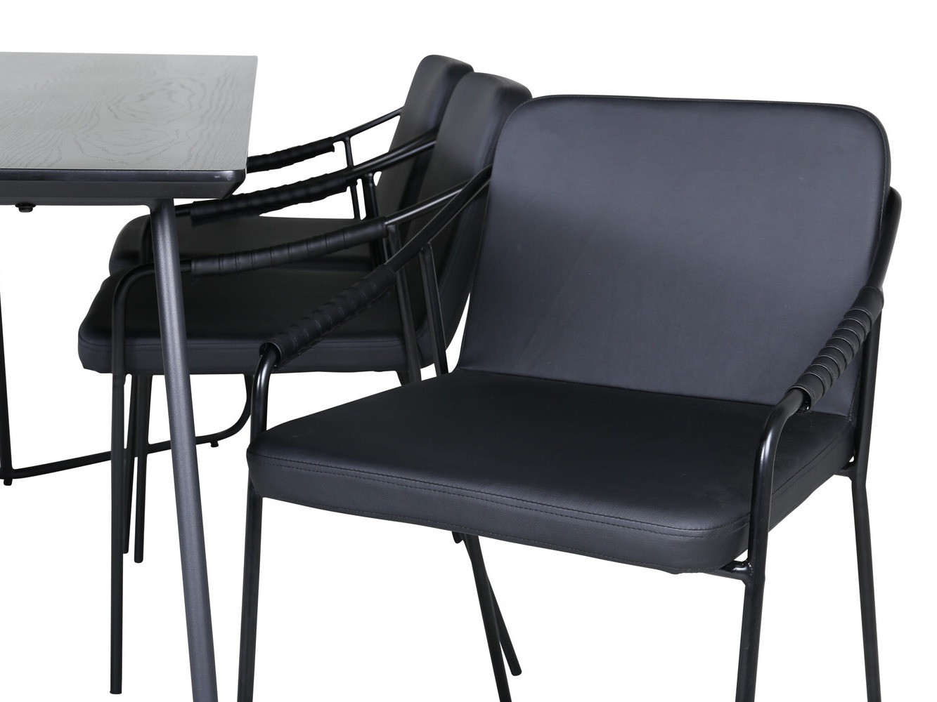 Valgomojo komplektas Dallas 2720 (Juoda)