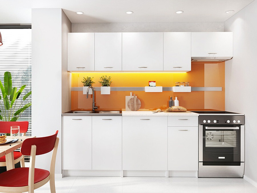 Virtuvės komplektas Trenton 105 (Balta + Beige)