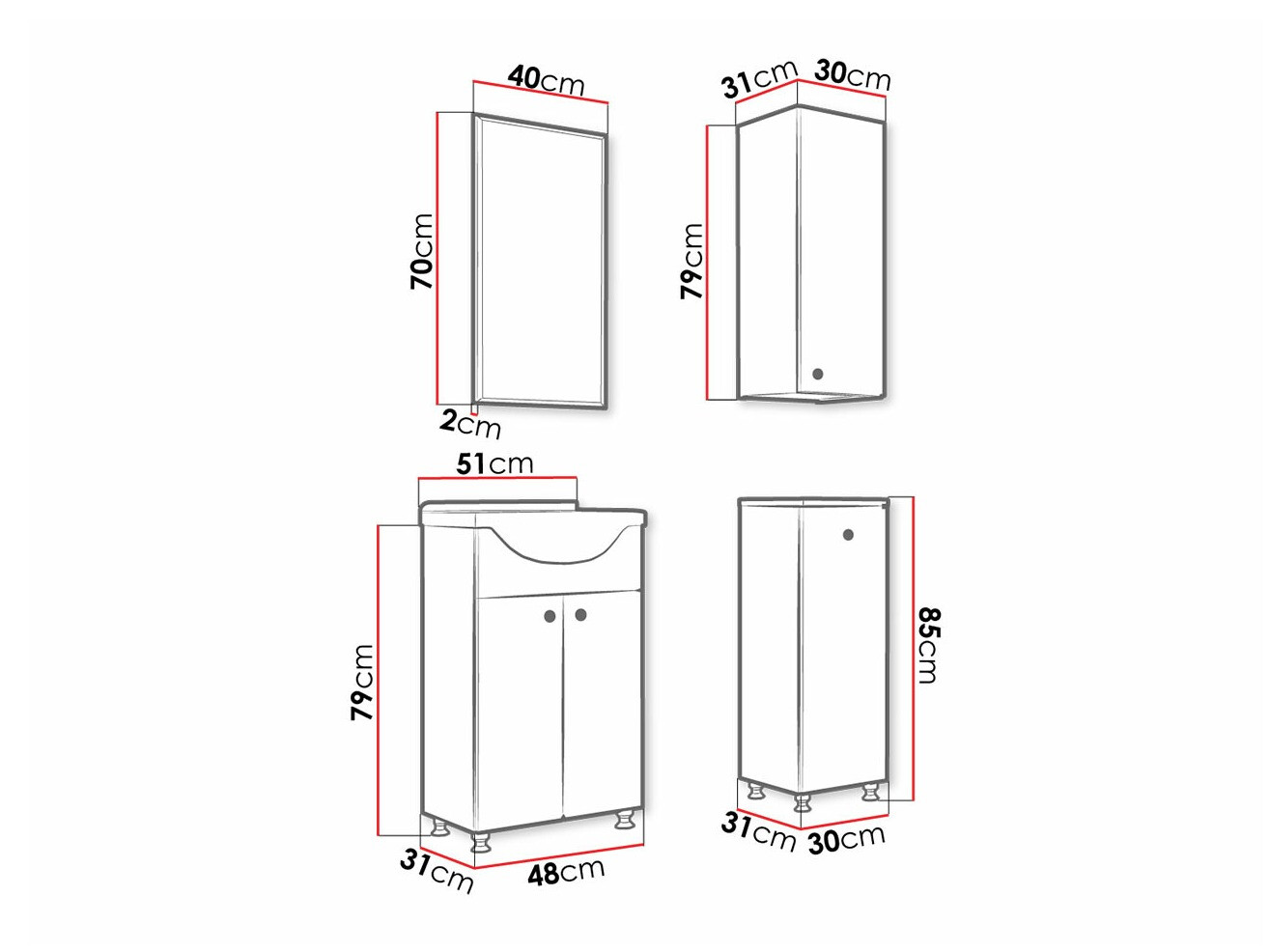 Vonios komplektas Trenton 179