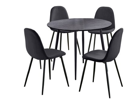 Valgomojo komplektas Denton 815 (Juoda + Antracitas)