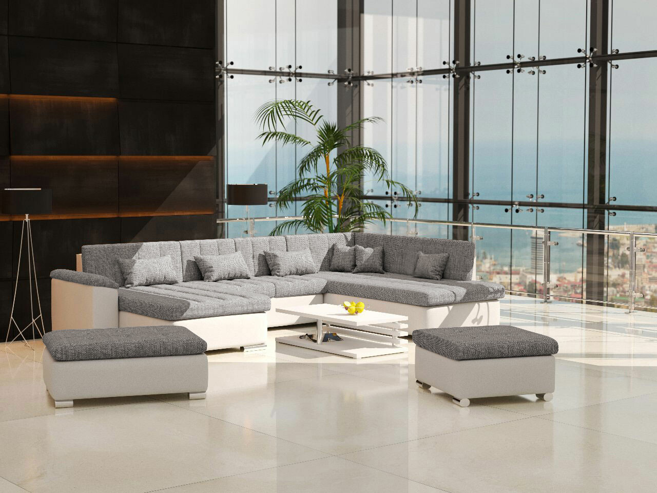 Minkštų baldų komplektas Comfivo Gemma II (Soft 017 + Lawa 05)