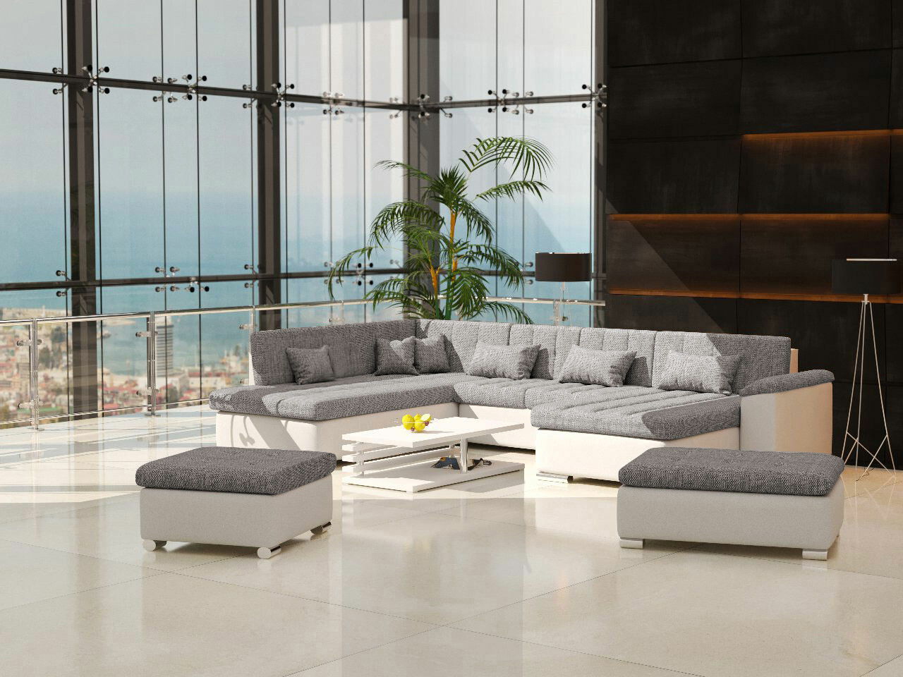 Minkštų baldų komplektas Comfivo Gemma II (Soft 017 + Lawa 05)