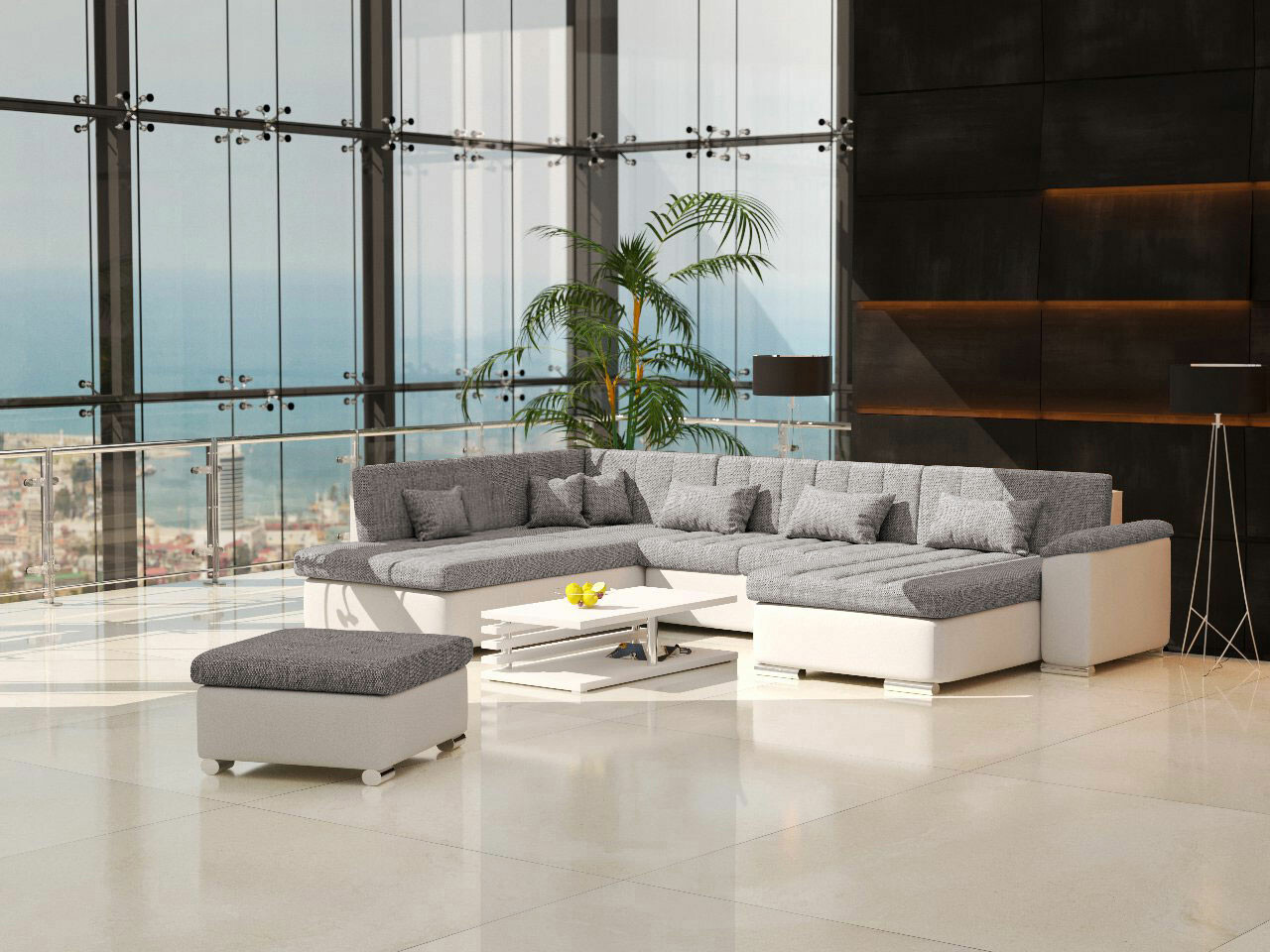Minkštų baldų komplektas Comfivo Gemma (Soft 017 + Lawa 05)