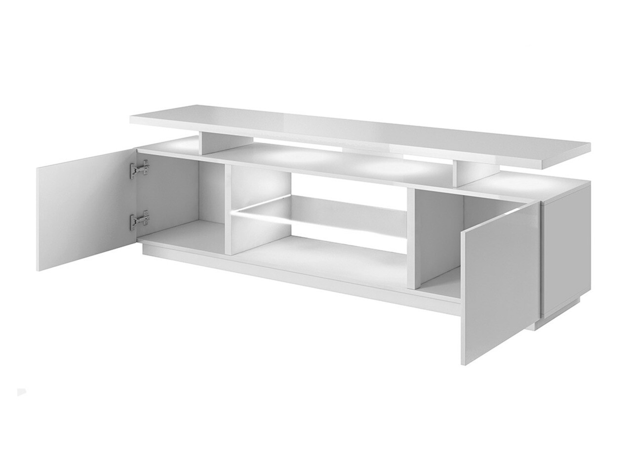 TV staliukas Figura (Juoda + Blizgi juoda)