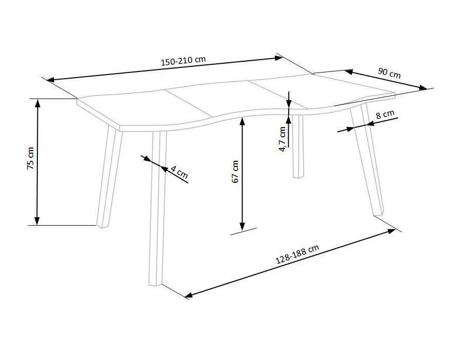 Valgomojo komplektas Houston Lector I