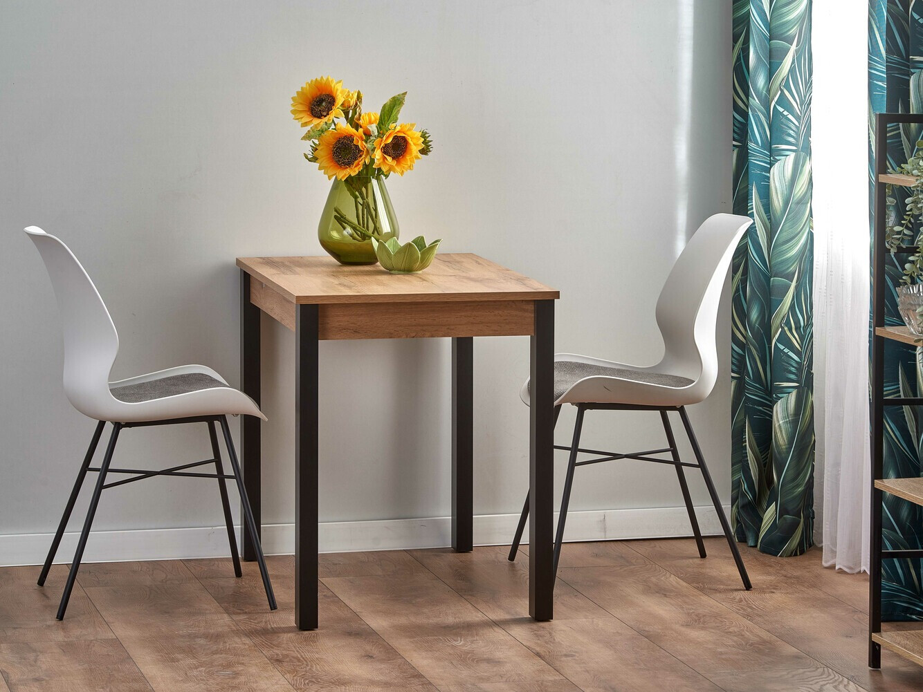 Stalas Houston 1208 (Votan ąžuolas + Juoda)