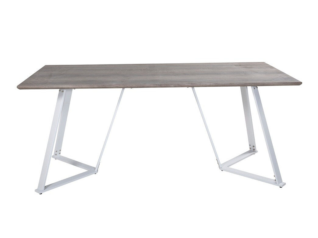 Valgomojo komplektas Dallas 1973 (Balta + Šviesi pilka)