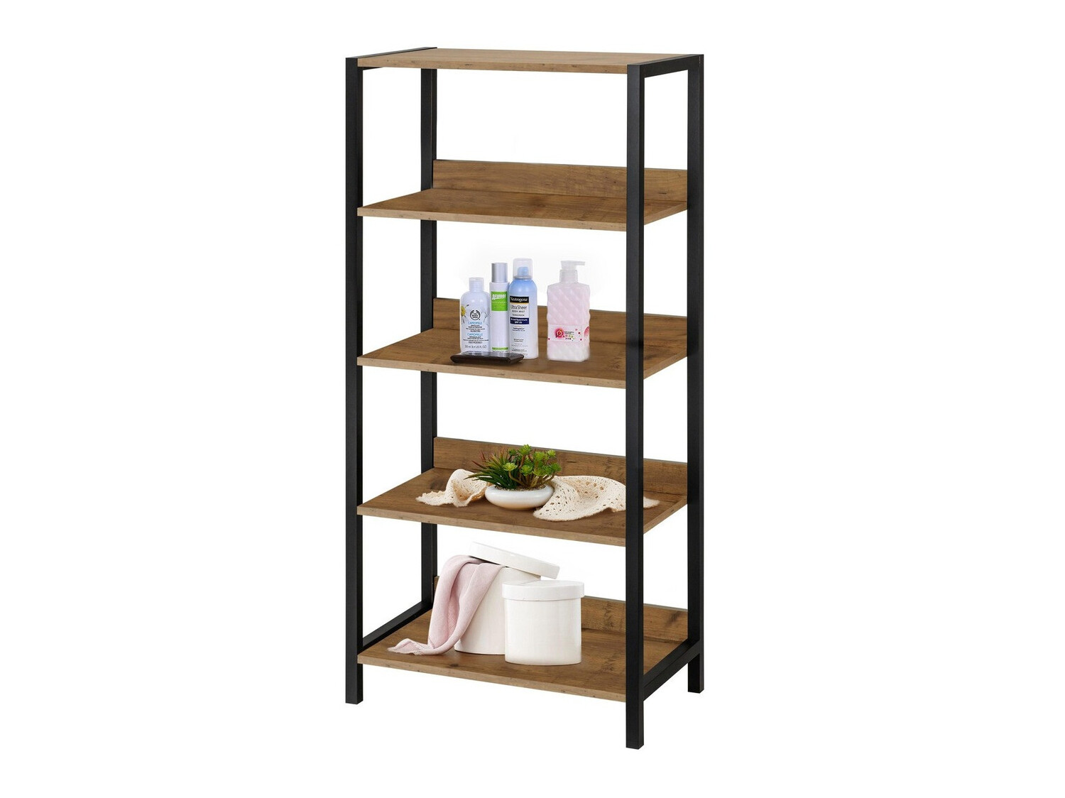 Lentyna Larnovo 108 (Tamsus ąžuolas + Juoda)