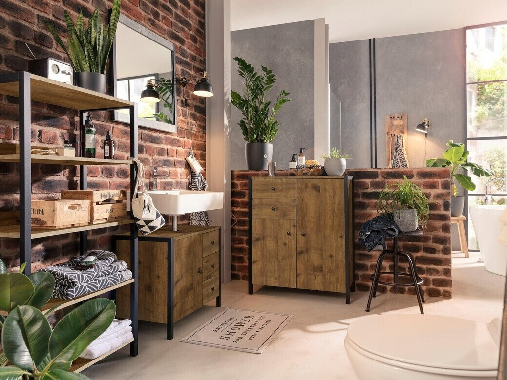 Lentyna Larnovo 108 (Tamsus ąžuolas + Juoda)