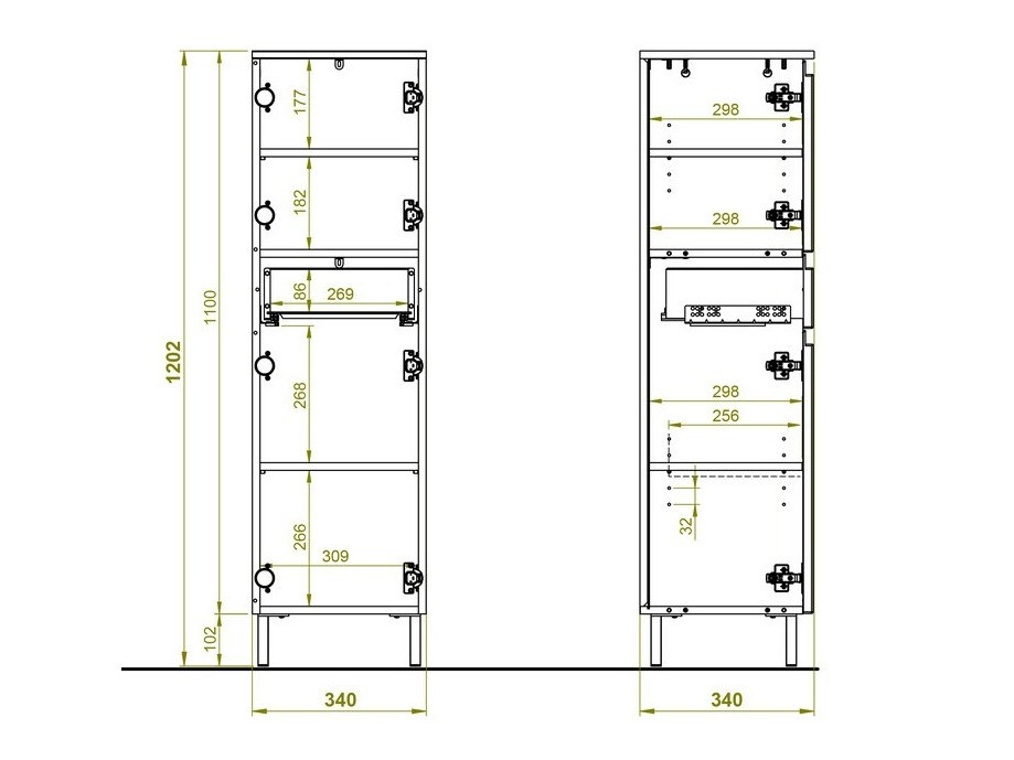 Pastatoma vonios spintelė Levtalo 103