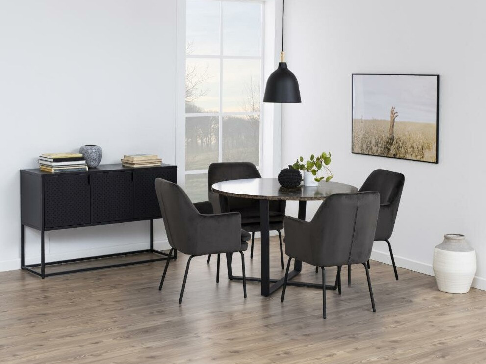 Stalas Norsica 309 (Rudas marmuras + Juoda)