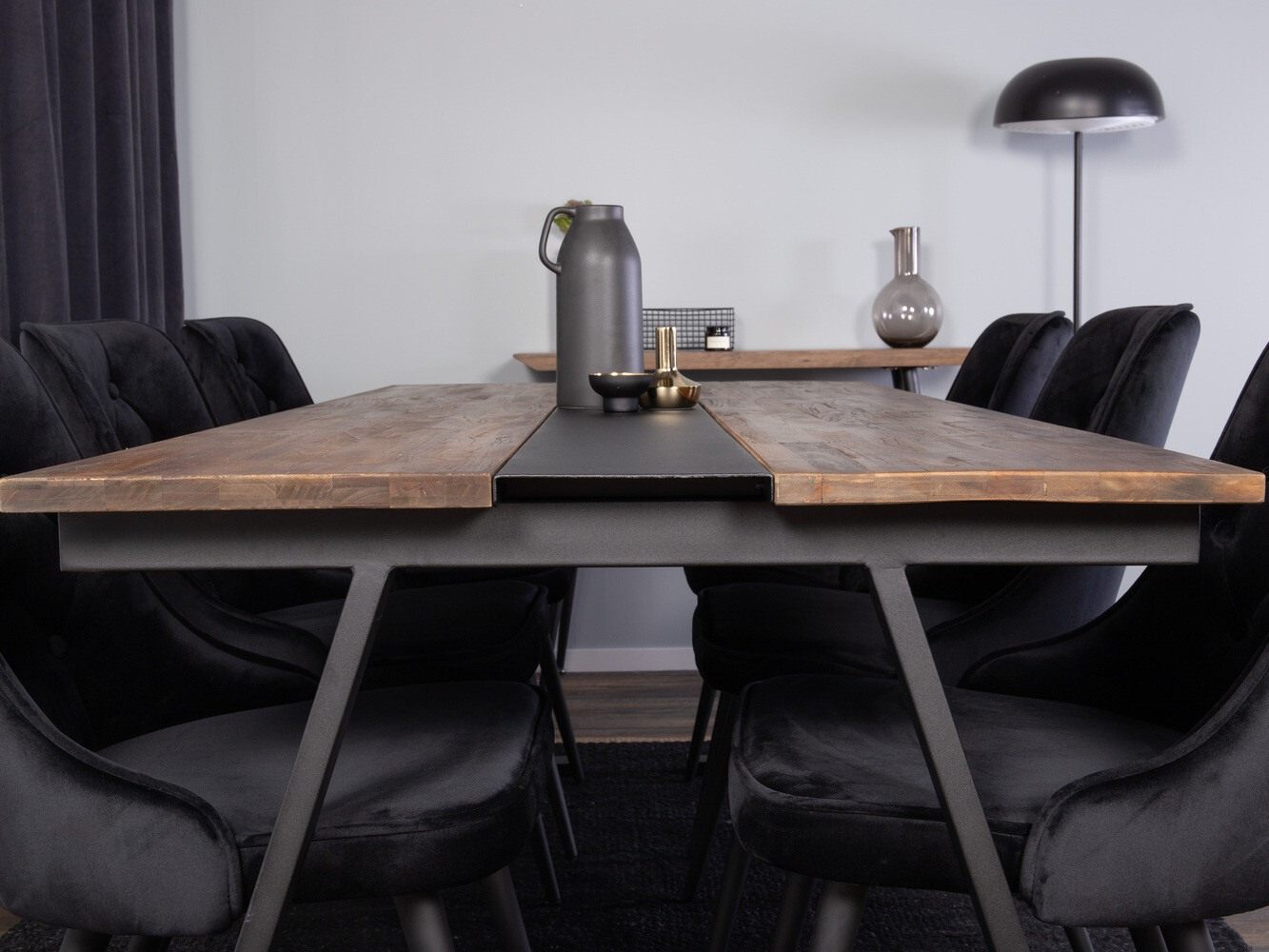 Valgomojo komplektas Dallas 1934 (Juoda)