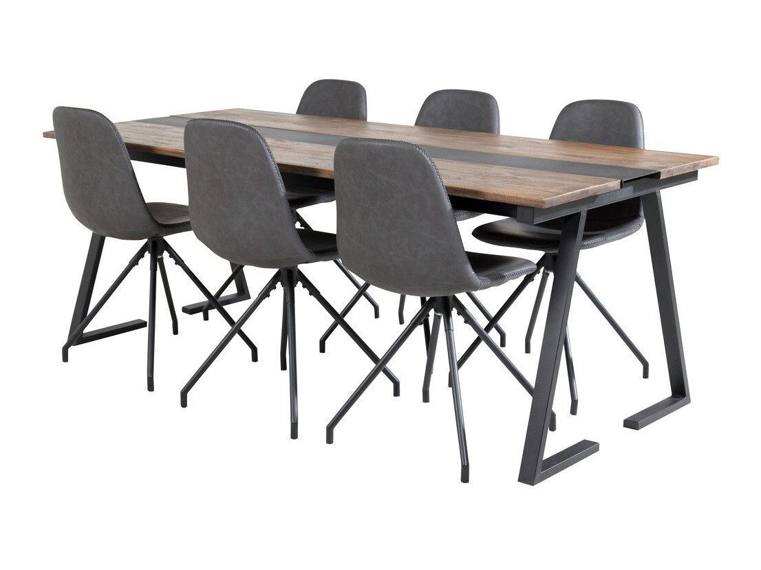 Valgomojo komplektas Dallas 1938 (Juoda)