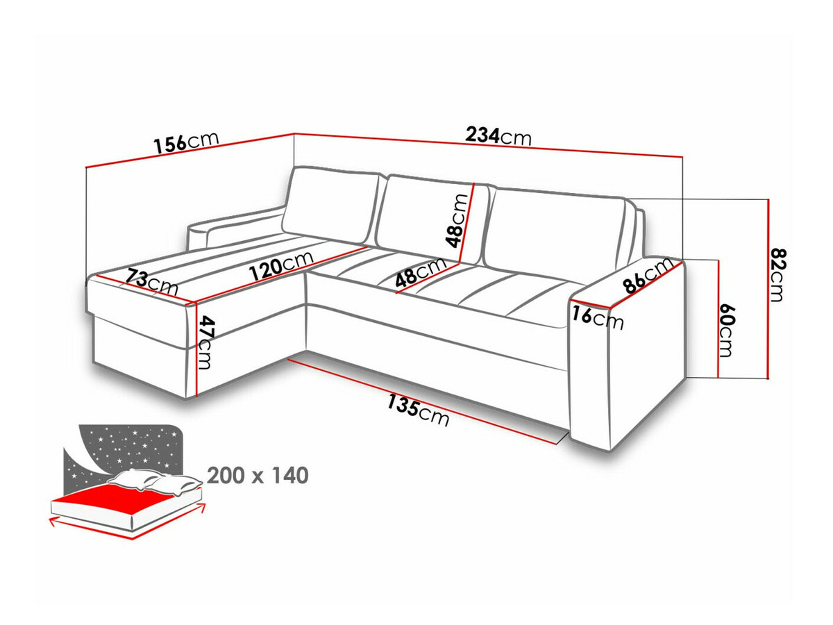 Minkštas kampas Providence 162 (Soft 066 + Lux 02)