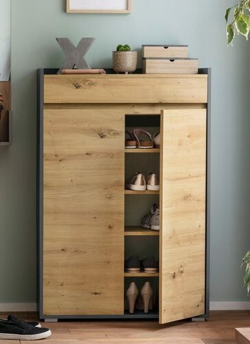 Batų lentyna Ruvciri 101 (Ąžuolas + Antracitas)