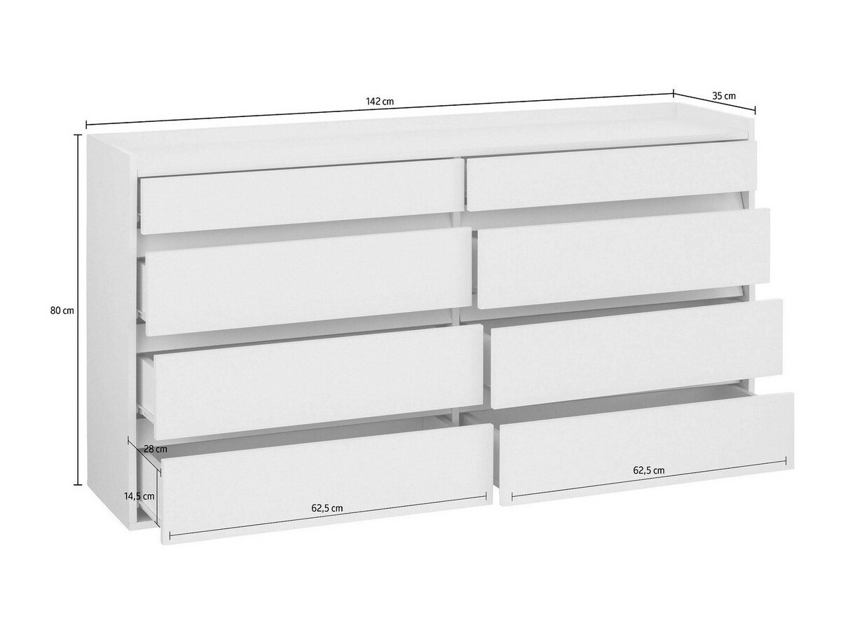 Komoda Ruvciri 100 (Balta)