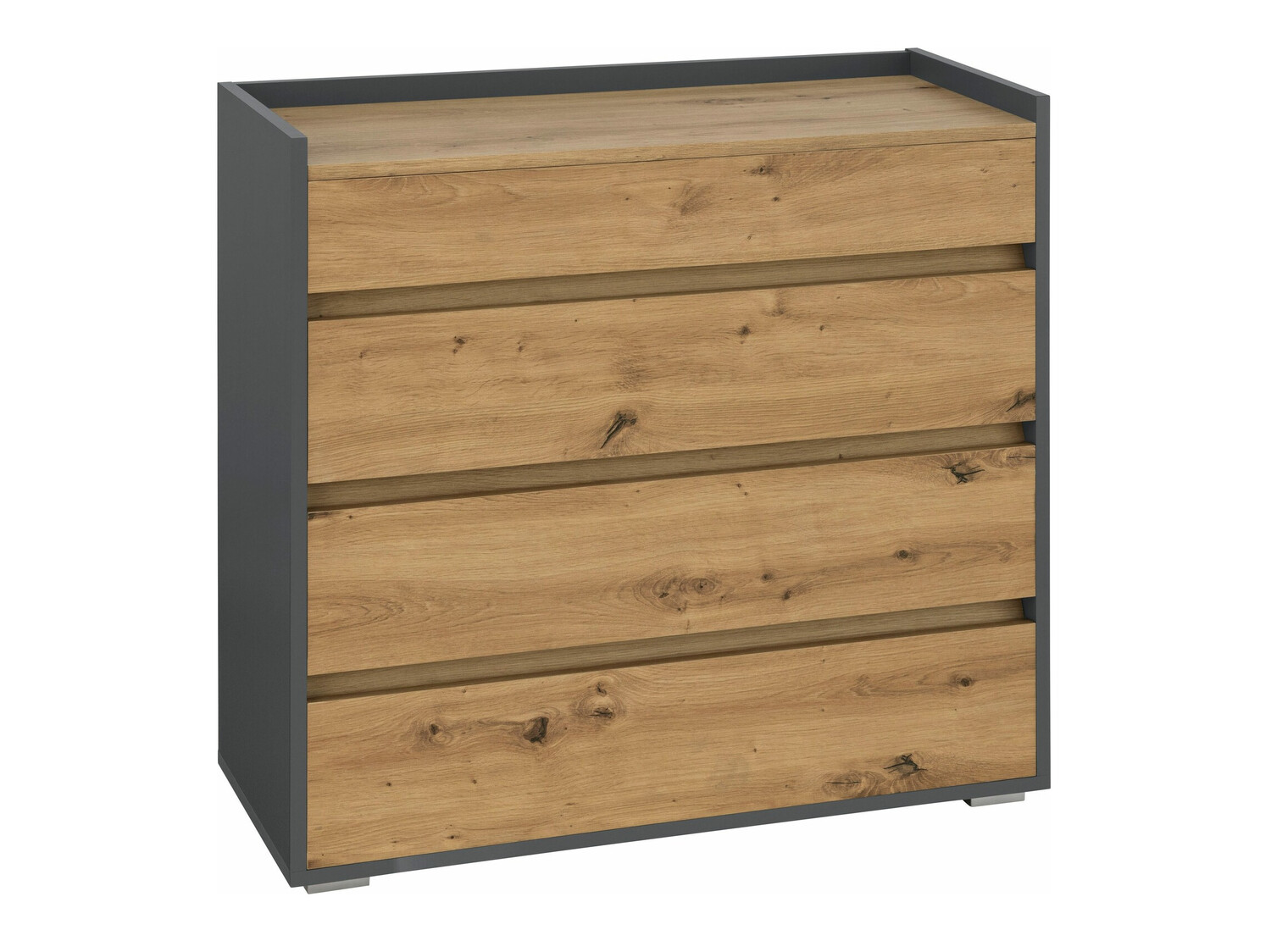 Komoda Ruvciri 105 (Antracitas + Ąžuolas)