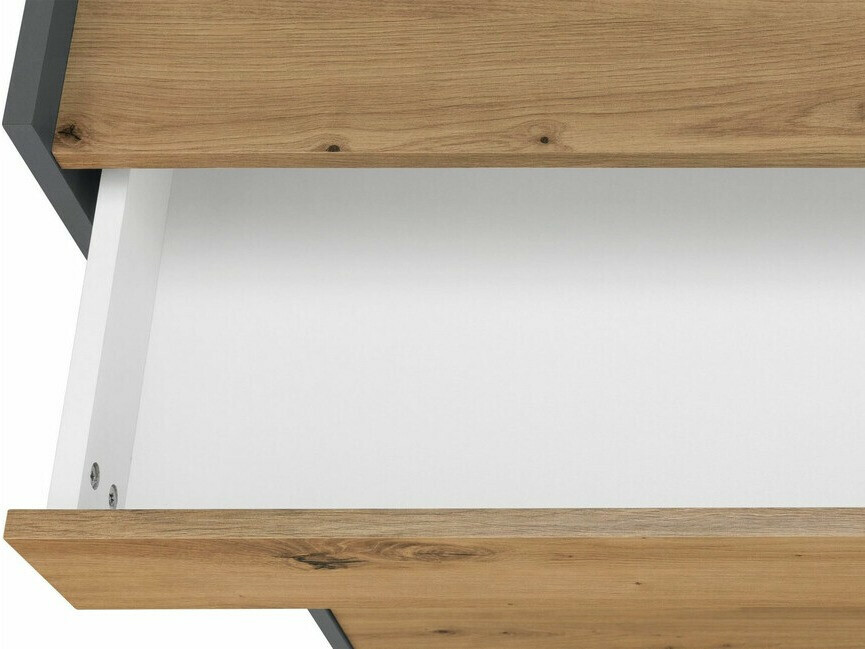 Komoda Ruvciri 105 (Antracitas + Ąžuolas)